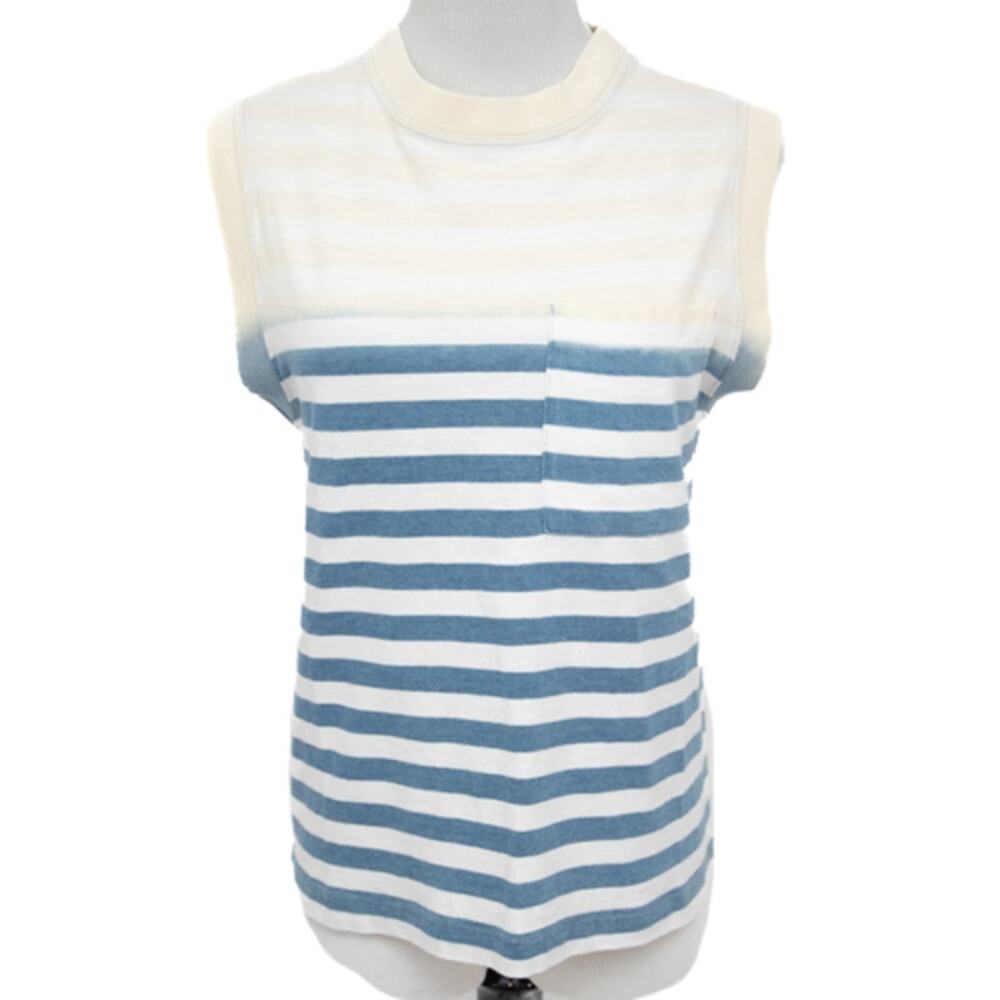 New Current/Elliott Blue Stripe White The Poolbay Tank Top Size Small